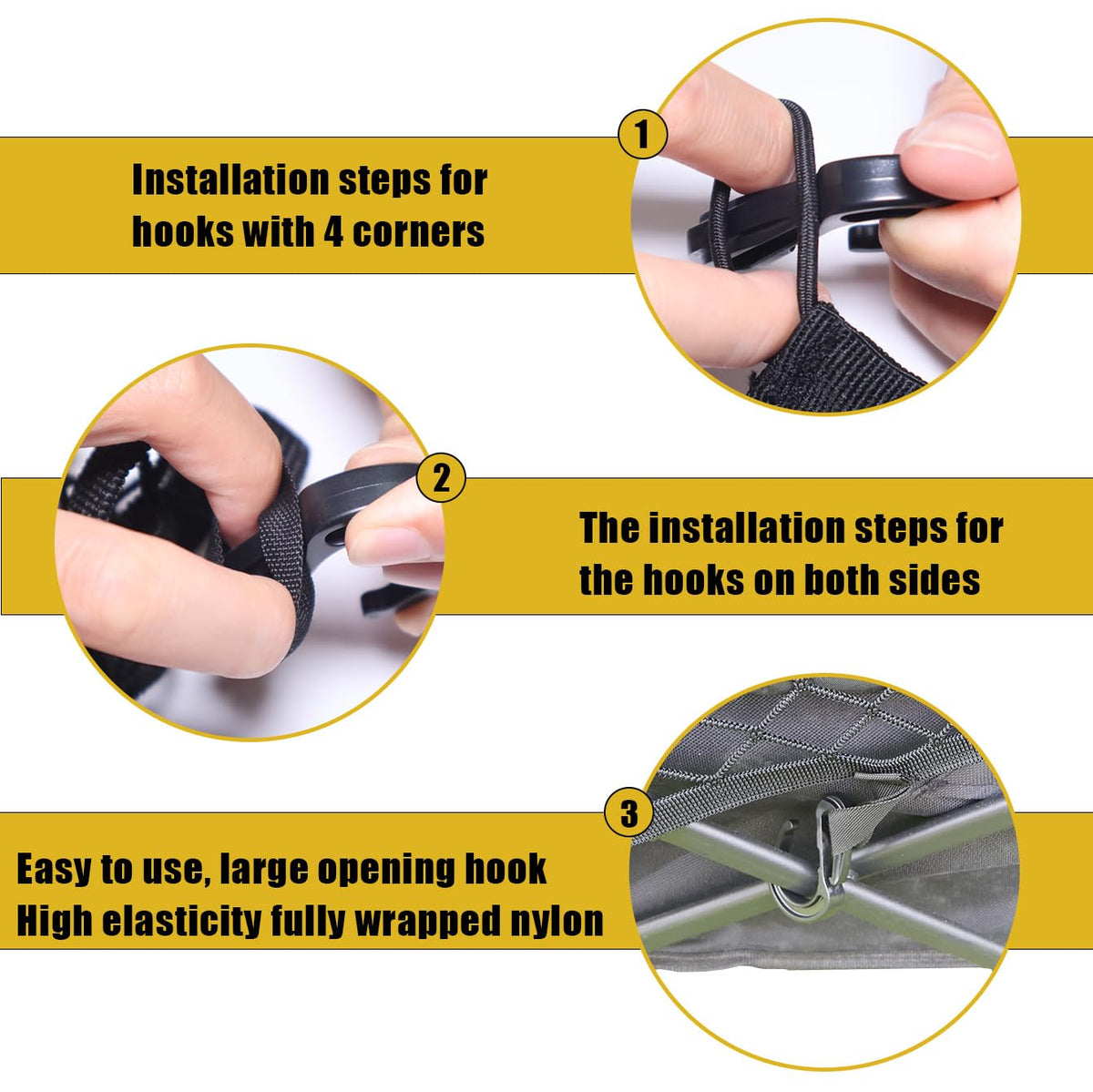 Six-hook design by Wlitinzsen improves fixation and item security during transport.