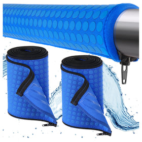 WLLEYAY neoprene pool handrail cover on a 4 ft rail with anti slip grip