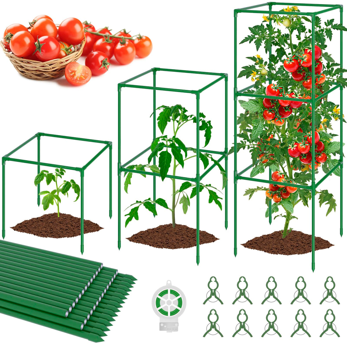 WLLEYAY three-pack garden use for tomatoes and cucumbers