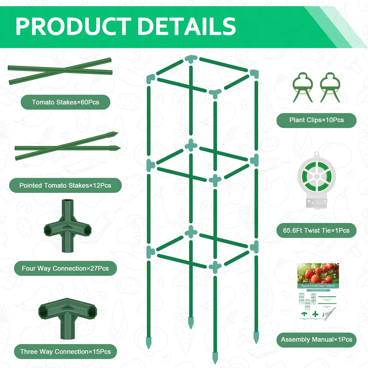 WLLEYAY wide applications in garden and greenhouse settings