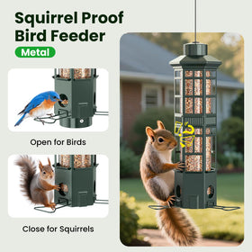 WLNYUGS gravity-spring-closure demonstrates anti-squirrel action during feeding.