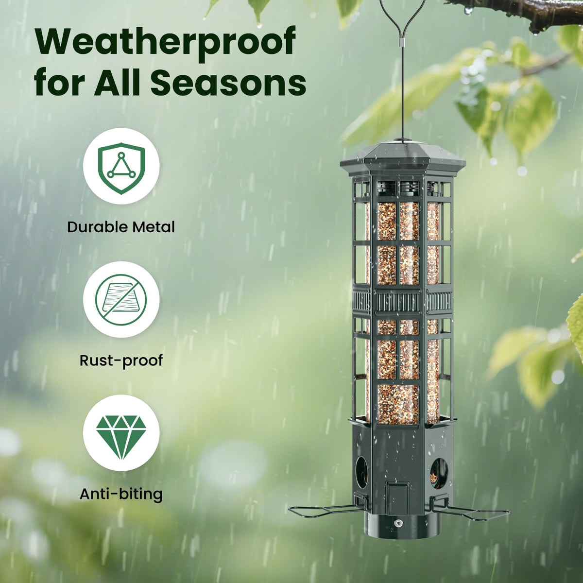 WLNYUGS large-capacity-3L-feeder includes a clear seed window for easy checks.