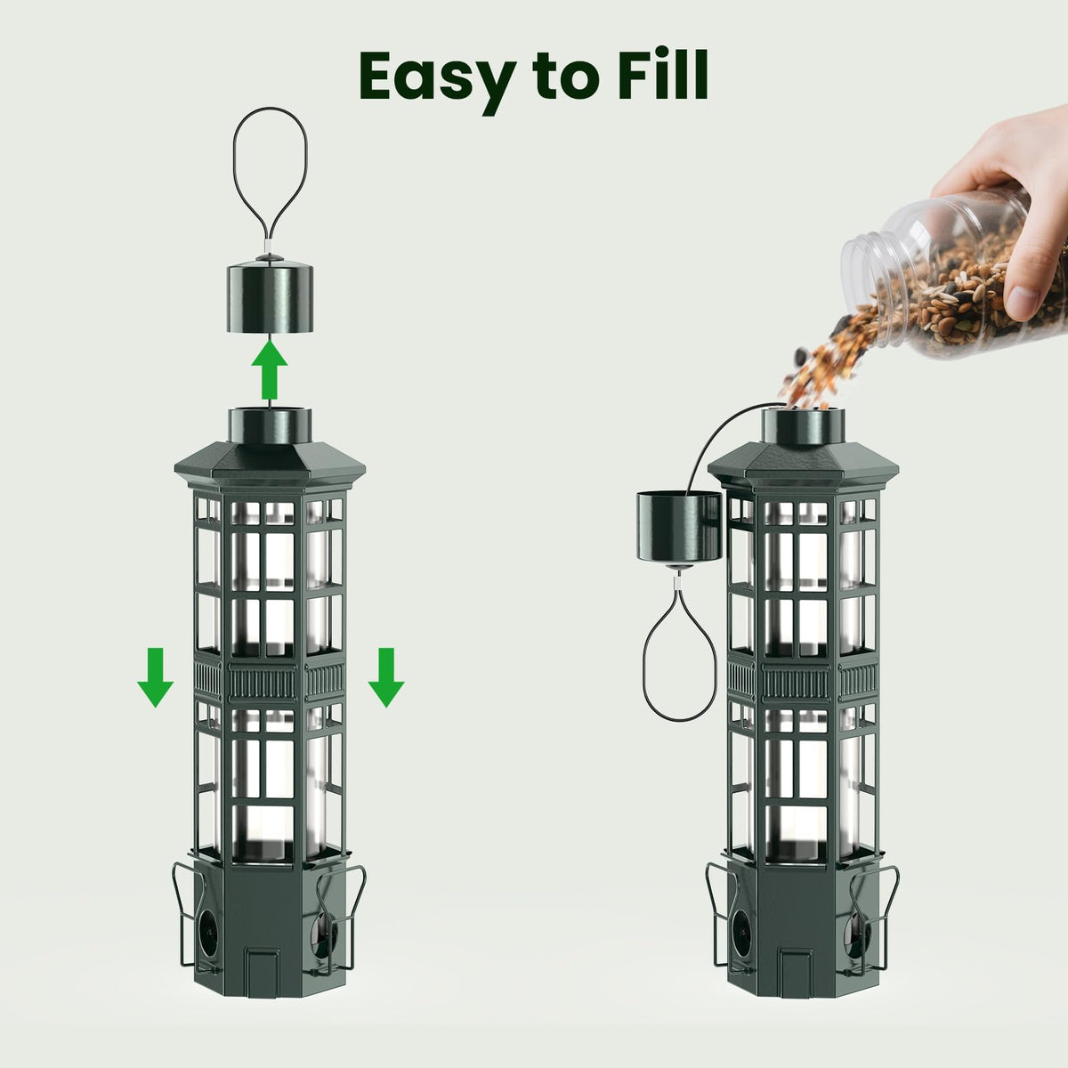 WLNYUGS versatile hanging-hook and pole-mount options support flexible placement.