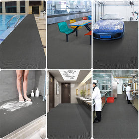 WLWLEO drainage mat suitable for indoor and outdoor use in pools, garages, and more.