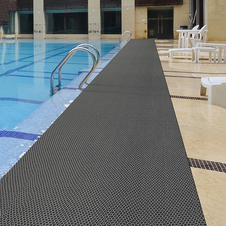 WLWLEO drainage mat with large cuttable size for a custom fit in wet areas.