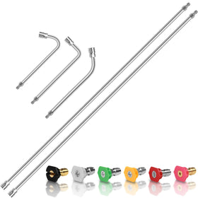 Wmnvshier 120-inch extension wand pair for extended reach and steadier cleaning.