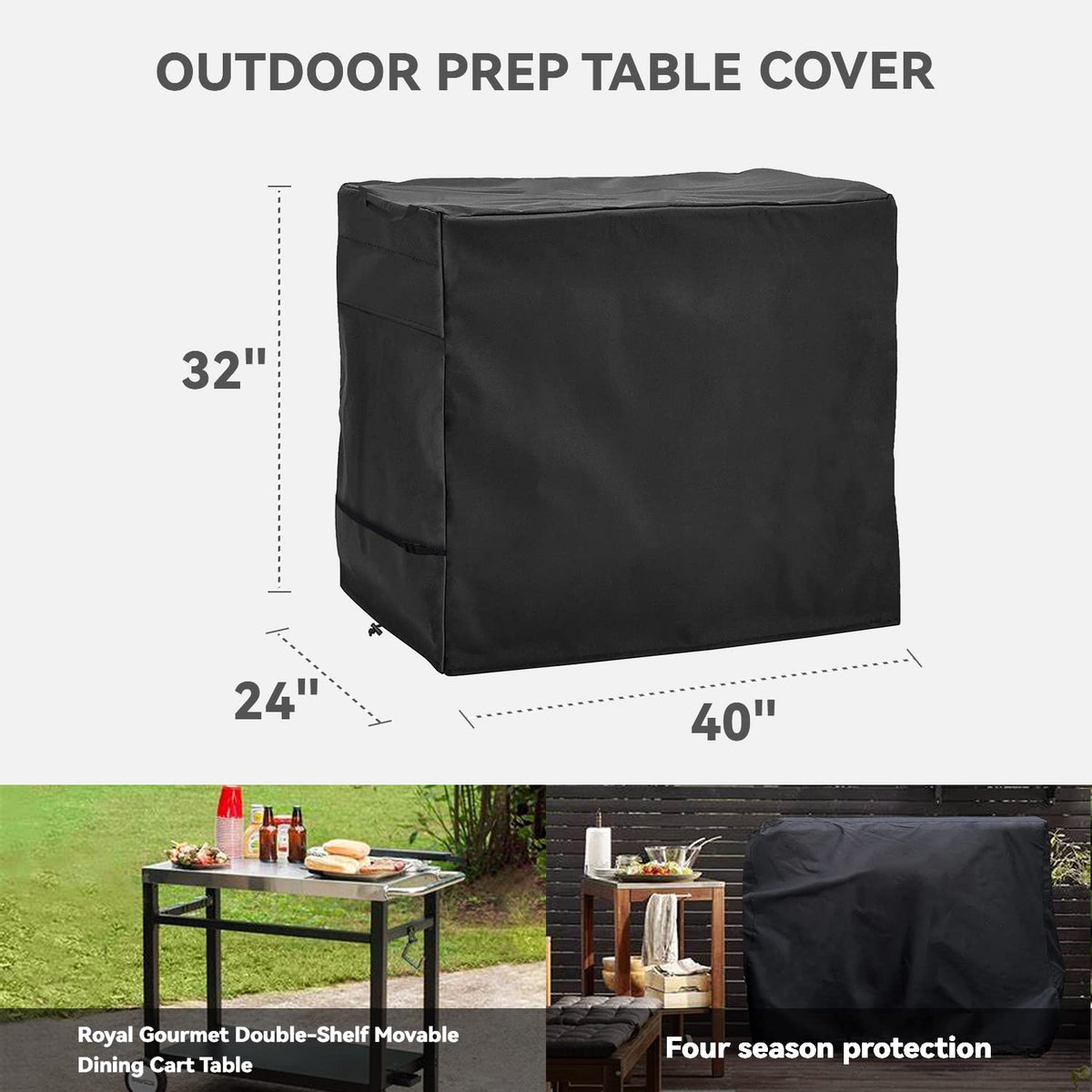 Wnanan cart cover with easy-fit handles for fast on/off.