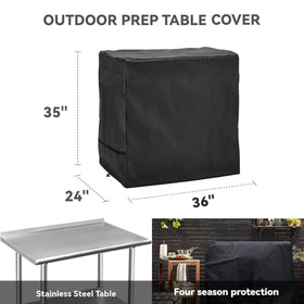 Wnanan outdoor prep table cover with drawstring closure for secure fit