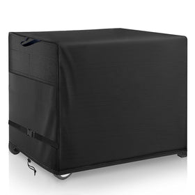 Wnanan outdoor prep table cover shields a stainless cart from rain and sun.