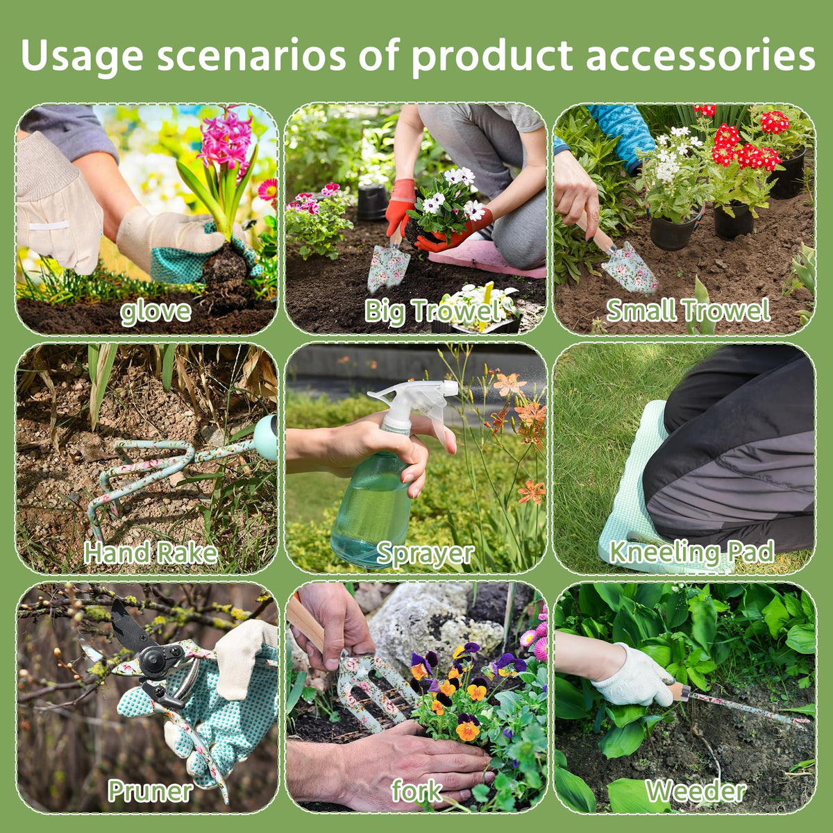 WNJ garden rake aids soil leveling and debris collection