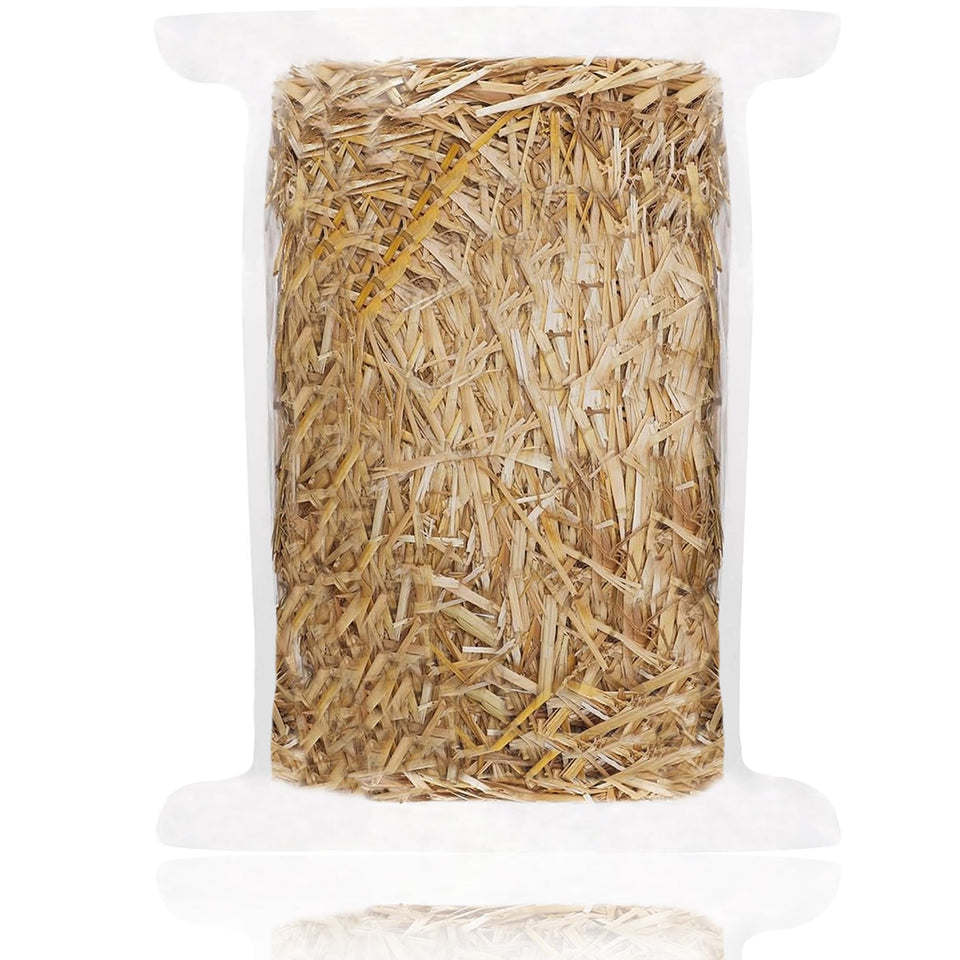 WNJ natural wheat straw 1lb dry bale ready for use as clean bedding