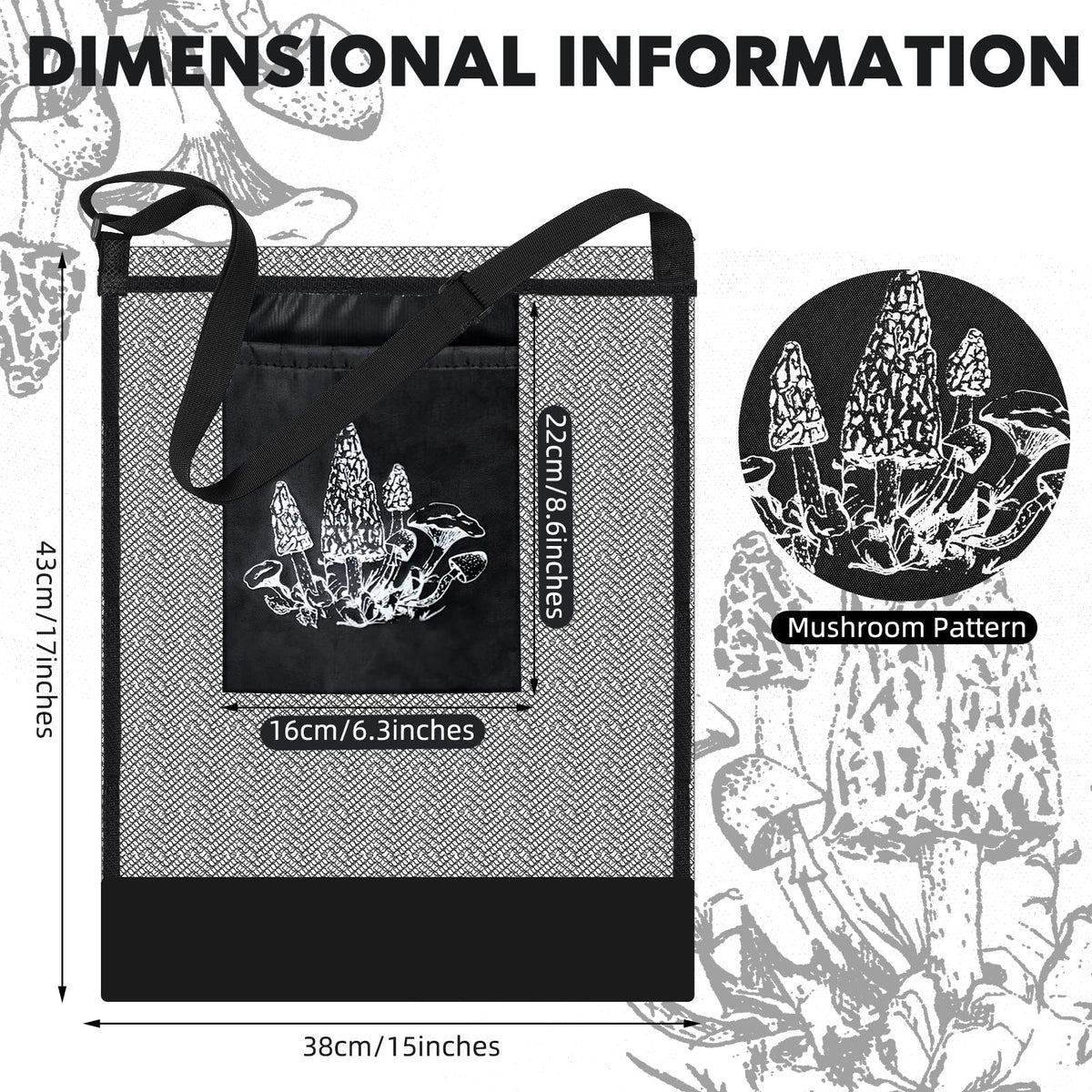 Woanger bag pouch shown for small tools during harvest.
