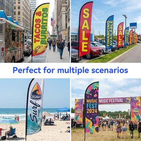 WOANIXY portable outdoor promotion pole supports banners effortlessly