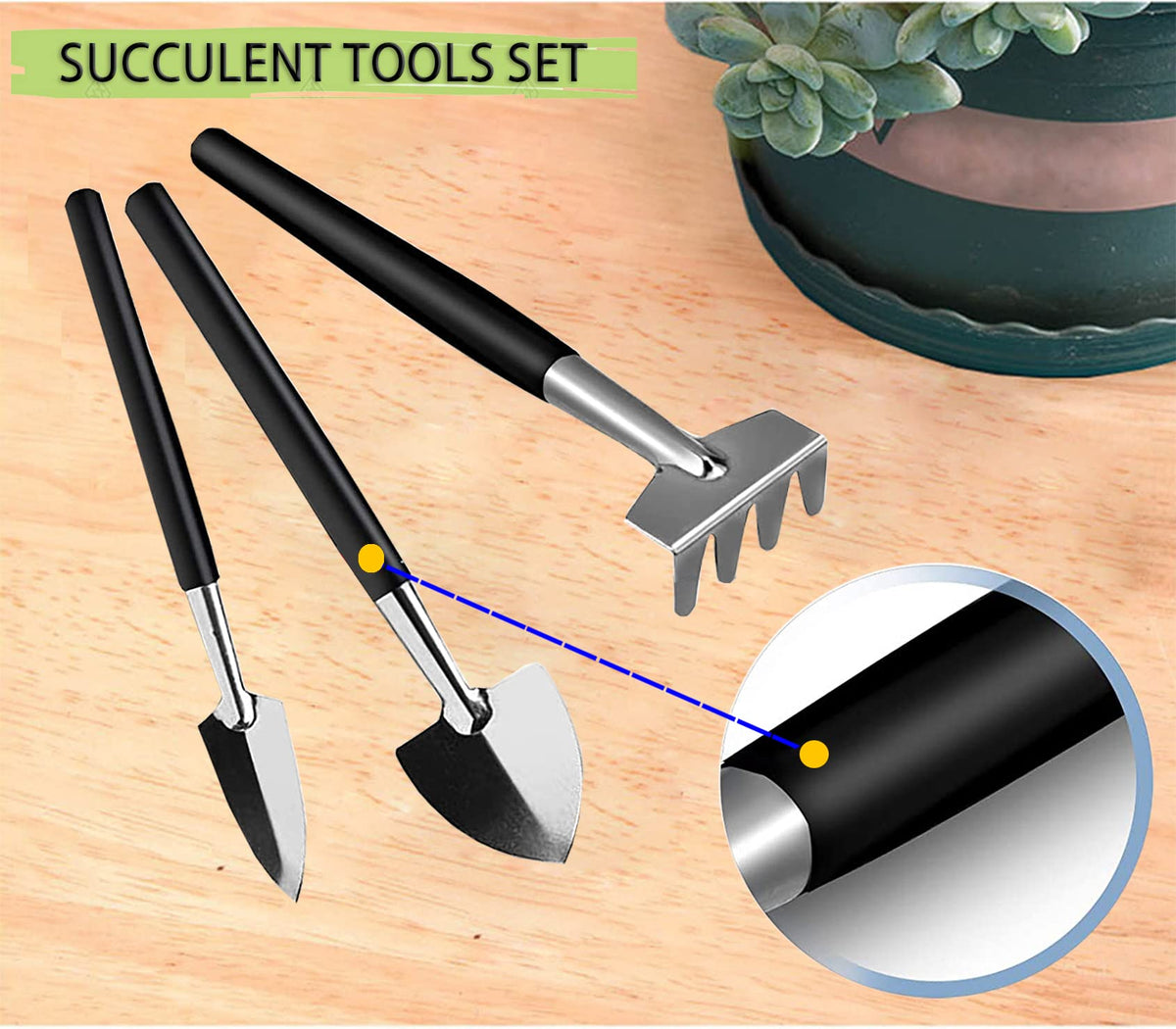 Wobodan compact storage tool kit for organized indoor gardening