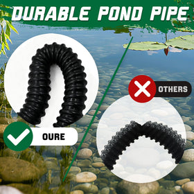 Wocloer pond hose kink-resistant design maintains steady flow under pressure.
