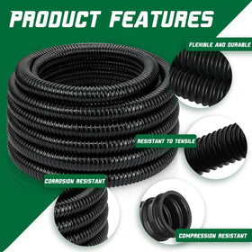 Wocloer reinforced PVC hose offers durable outdoor water routing.