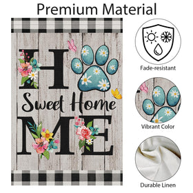 Wodison 12x18 garden flag with durable color and double-sided print