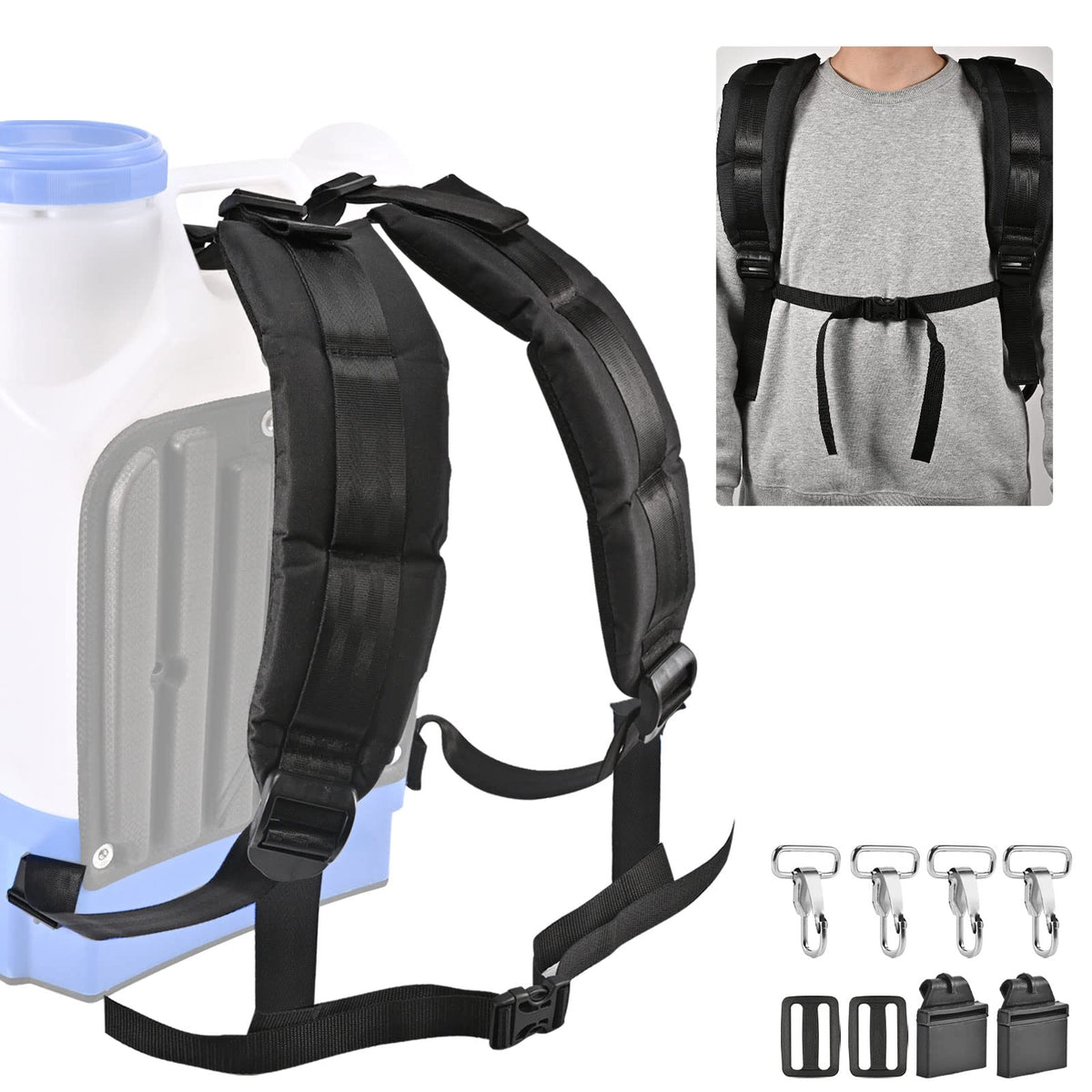 WOEKBON adjustable-waist-belt helps balance weight for comfortable wear