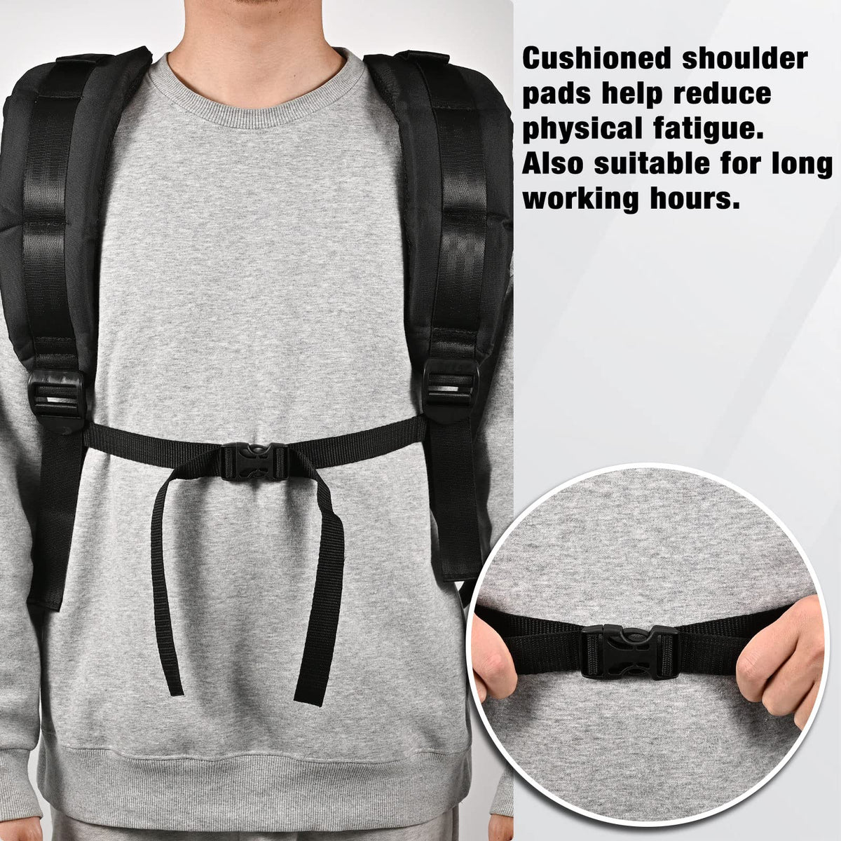 WOEKBON wider-thicker-strap-fabric provides steady support and reduced fatigue