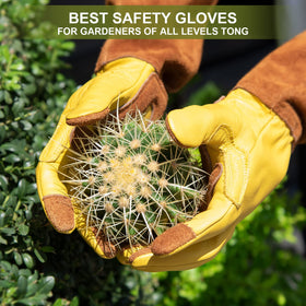 WOHEER ergonomic-thumb gloves support precise grip for gardening tasks.