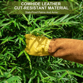 WOHEER thorn-proof gloves ideal for rose pruning and thorny plants.