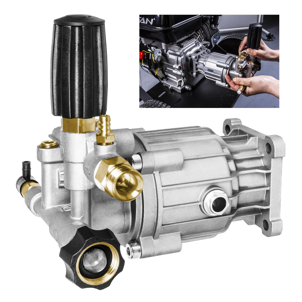 WOJET axial classic pump ready for dependable pressure washing upgrades