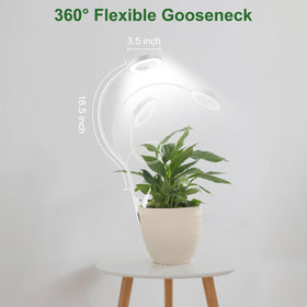 Wolezek 2-in-1 grow lights, aluminum housing ensures efficient heat dissipation.