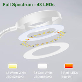 Wolezek 2-in-1 grow lights, five brightness levels tailor intensity to plants.