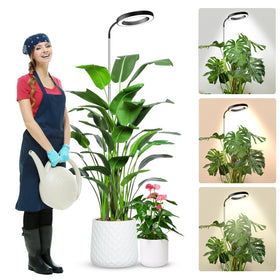 Wolezek grow light with 360° gooseneck for flexible placement and coverage