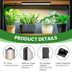 Wolezek grow light bar easy installation with versatile mounting options.
