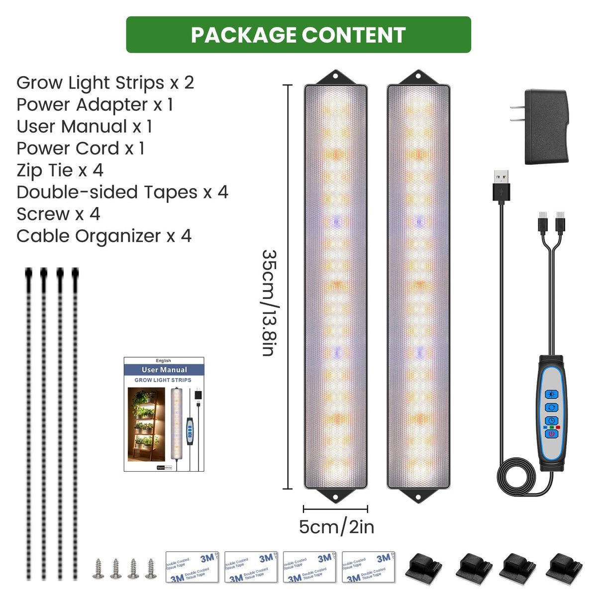 Wolezek grow light bar wide illumination for dense indoor plant rows.
