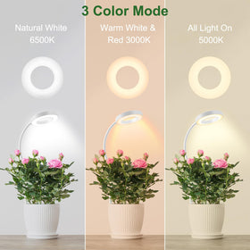 Wolezek full spectrum light covering red and white spectrum for plant growth