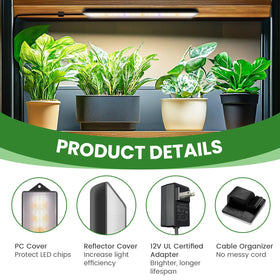 Wolezek grow light strip included hardware enables quick, flexible installation anywhere.