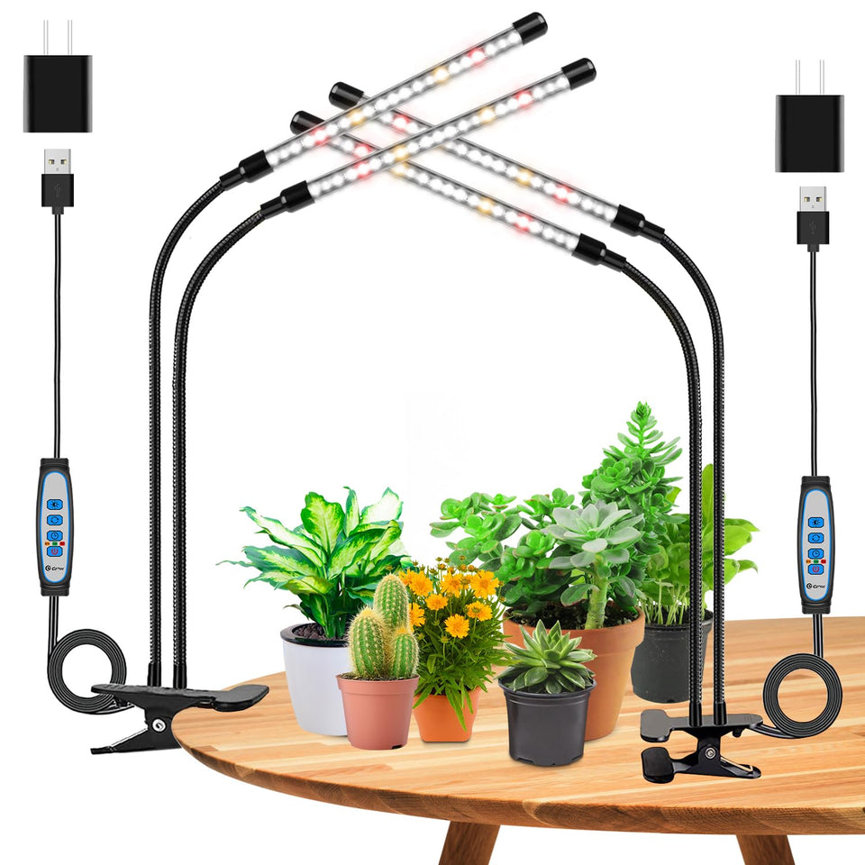 wolezek Grow Lights 2-pack packaging demonstrates cost-effective dual-light setup.