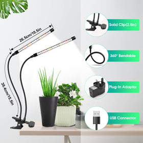 wolezek Grow Lights timer function enables hands-free scheduling.