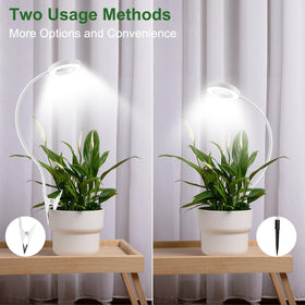Wolezek grow light inserted into soil for root zone illumination