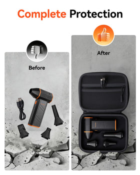 WOLFBOX MF50 case rugged EVA shell cushions against bumps
