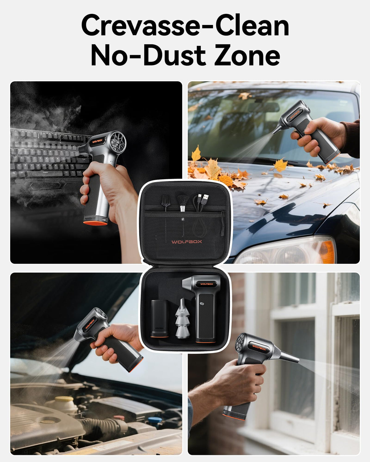 WOLFBOX shockproof EVA shell cushions impacts during transport