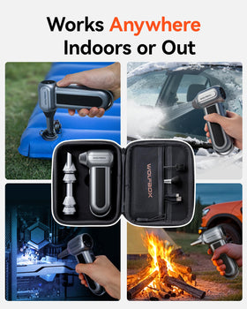 WOLFBOX MF100 case interior mesh pocket keeps accessories organized.