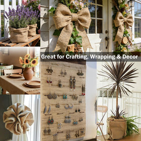 WOLOGO burlap table runner ideas for rustic decor and crafts
