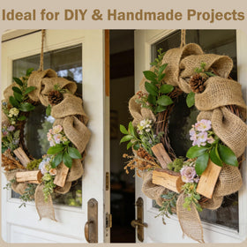 WOLOGO burlap used in wedding decor and seasonal projects