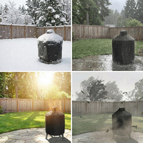 WOMACO cover fits most popular Big Green Eggs and protects outdoors