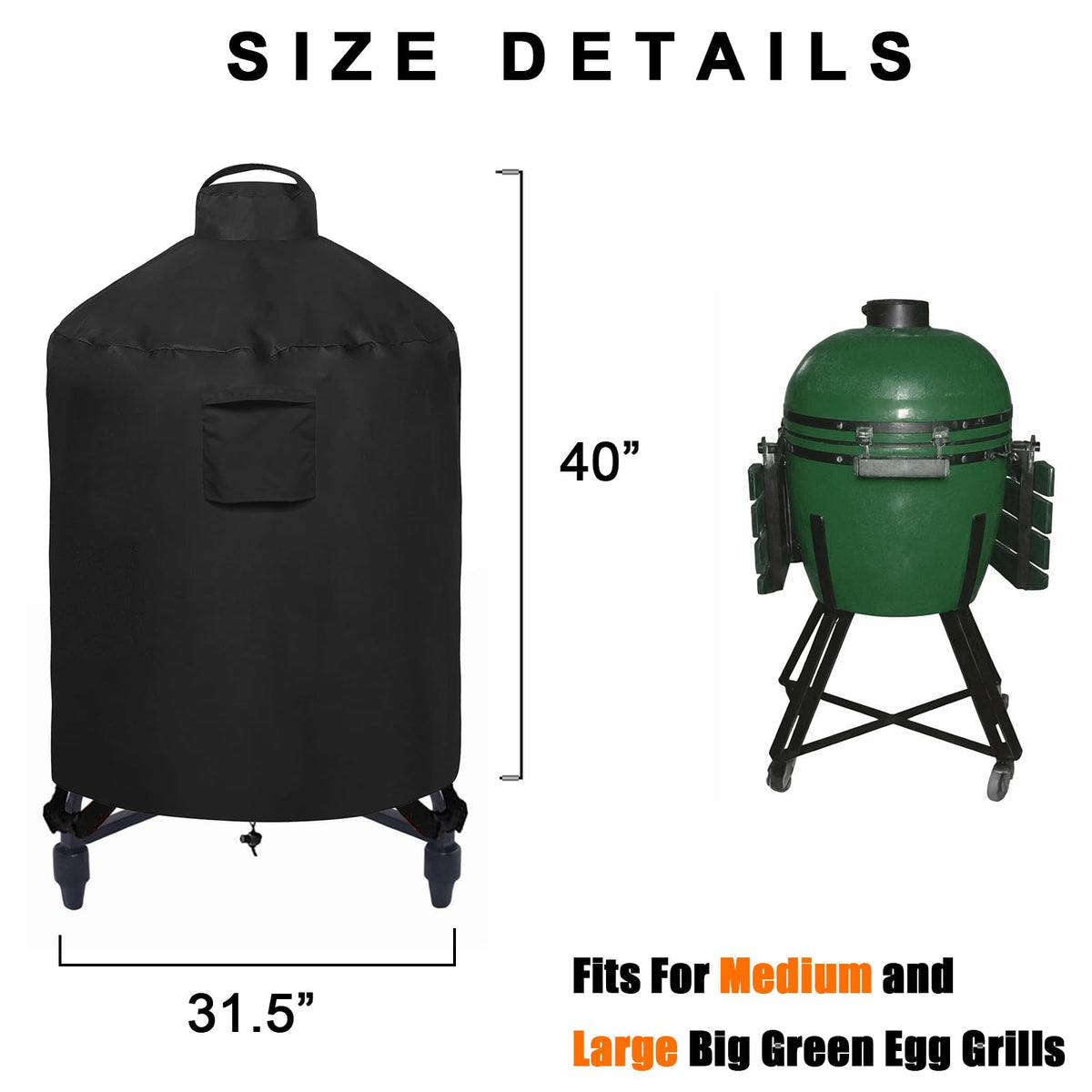 WOMACO measuring guide helps you pick the right size for Big Green Egg