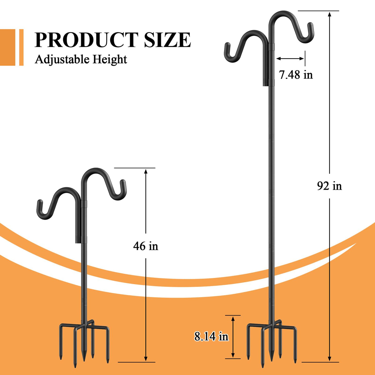 Womnwomn 5-prong base anchors firmly into soil for stability