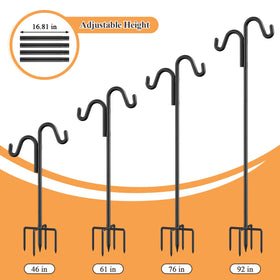 Womnwomn double hooks maximize hanging space for feeders and decor