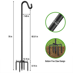 Womnwomn heavy-duty steel pole resists bending and rust with powder coating