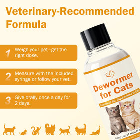 WOMRICH tapeworm treatment dropper 5ml enables precise dosing