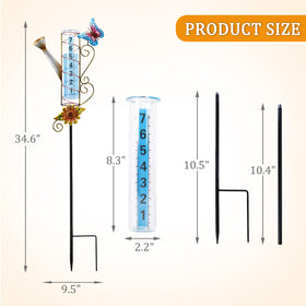 WONDER GARDEN rain gauge with blue water stripe for quick distant readings