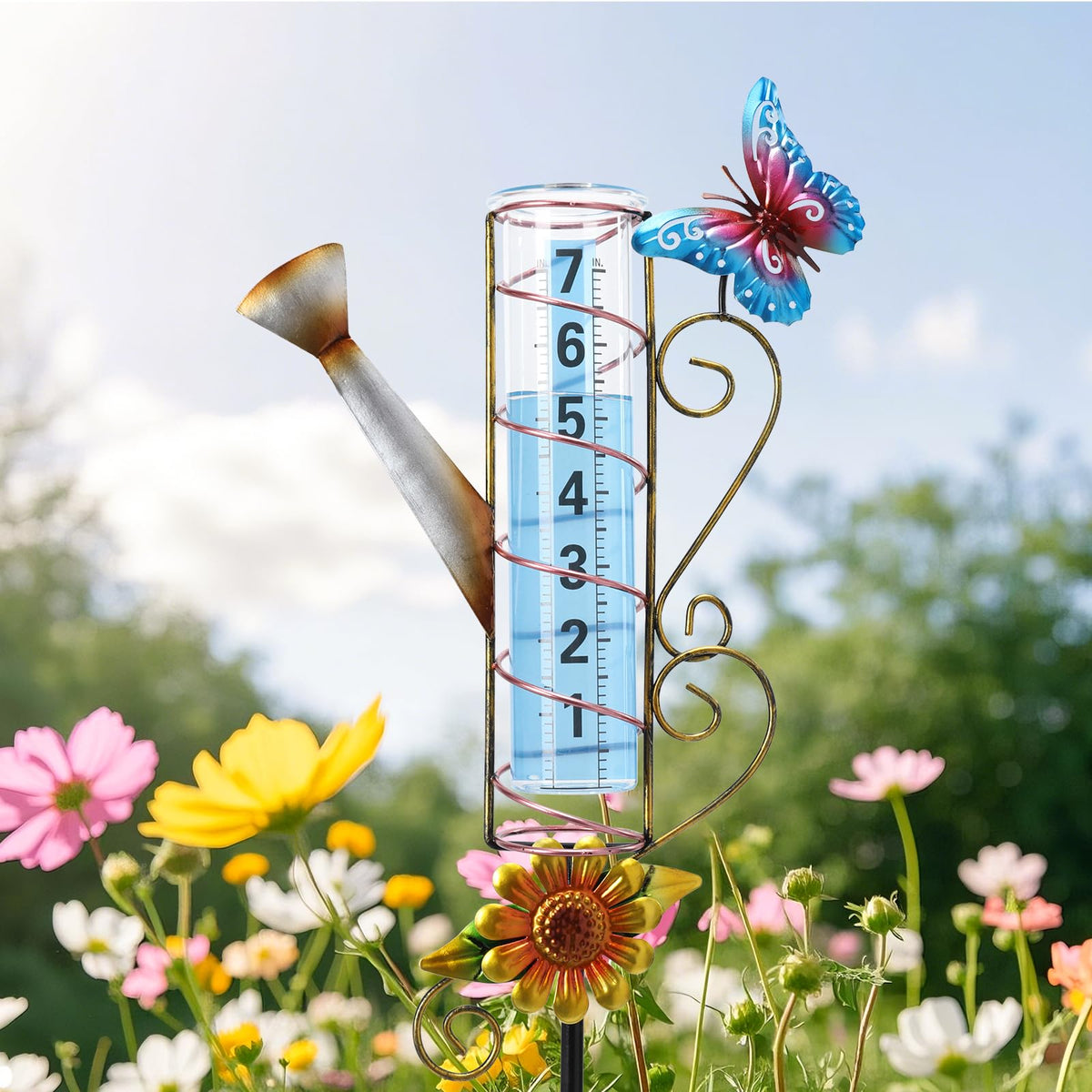 WONDER GARDEN easy-installation rain gauge for fast outdoor setup