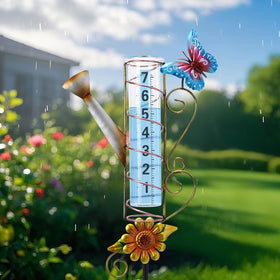 WONDER GARDEN garden decor rain gauge blends style with function